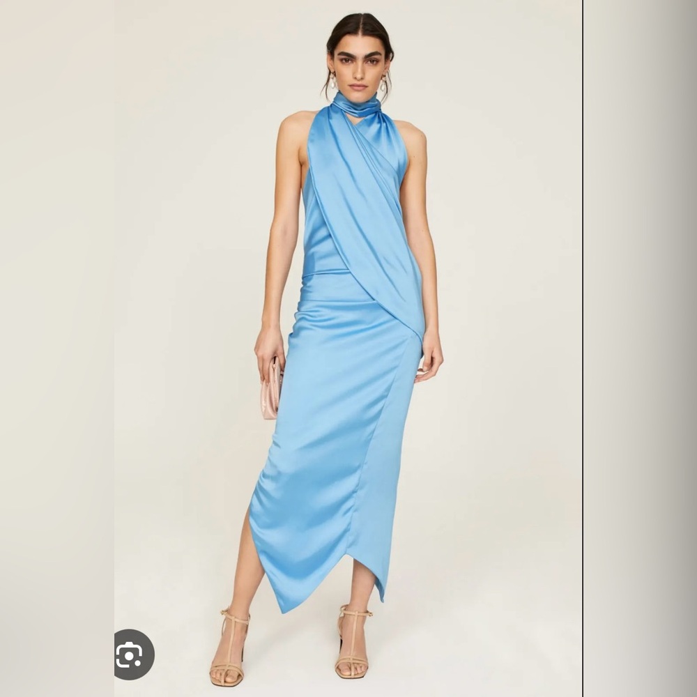 Arias New York Blue Asymmetrical Dress in Size 4